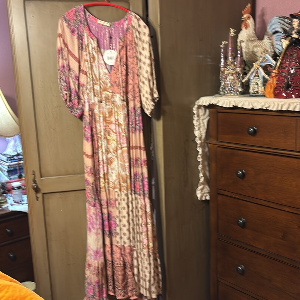 Spell Renew Patchwork Gown in Blush (size M/L) - Picture 3 of 6